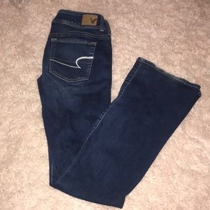 AMERICAN EAGLE dark boot cut jeans